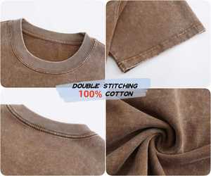 2025เสื้อยืดผู้ชายโอเวอร์ไซส์ผ้าคอตตอนแฟชั่นใหม่เปิดไหล่ตกเสื้อยืดปรับแต่งสต็อกได้ - Product Image 5