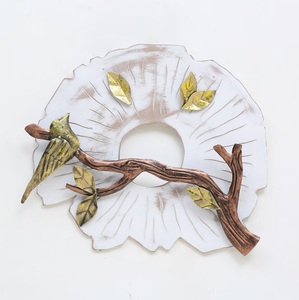Art mural en fer à motif de plantes de qualité supérieure pour chambre et bureau quantité en vrac décorative Sculpture murale faite à la main Art en métal - Product Image 1