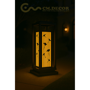 DNT.001.13 Lampe solaire de jardin premium 5W LED blanc chaud IP65 Corps en fer/acier inoxydable 220V pour application paysagère routière - Product Image 4