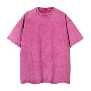 T-shirts décontractés surdimensionnés pour hommes et femmes, en pur coton lavé vintage, Hip Hop Tees Shirt Plus Size - Product Image 5