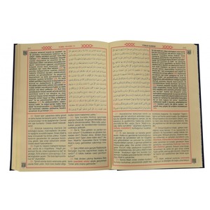 Coran de poche de 373 pages avec traduction et lecture turque, produit en trois parties - Product Image 3