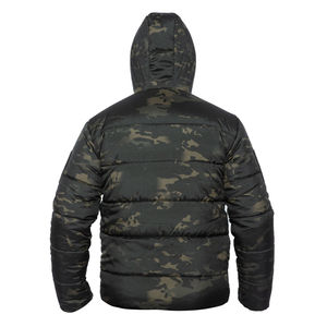 Sweat à capuche en coton éponge avec broderie de lettres Doudoune surdimensionnée Pull à capuche avec poche gaufrée Automne 3D - Product Image 2