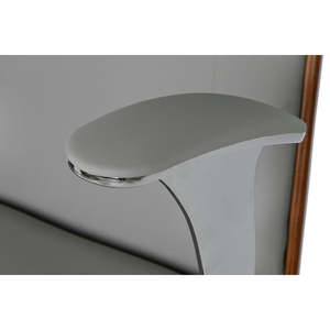 Silla de Oficina Ejecutiva Giratoria ESPRIT Beige Marfil Contemporánea para Sala de Estar, Hecha de Madera, Espuma, Plástico y Hierro, con Reposacabezas - Product Image 2