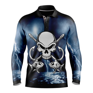 เสื้อโปโลตกปลาผู้ชาย ป้องกันแสงแดด UPF 50+ รับผลิตตามสั่งพร้อมสกรีนโลโก้ สำหรับมืออาชีพ - Product Image 1