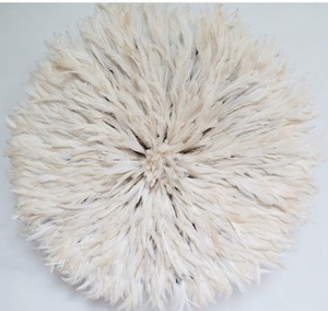 Chapeau Bamileke Juju d'Afrique de l'Ouest, style traditionnel multicolore, décoration murale en bambou pour la maison, matériau PC - Product Image 4