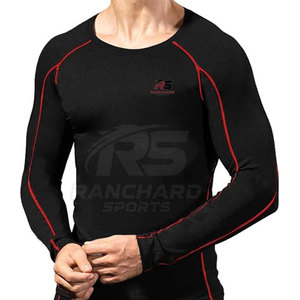Plus Size Fitness Wear Men <b>Compression</b> <b>Shirts</b> High Quality Round Neck Men <b>Compression</b> <b>Shirts</b> - Product Image 4