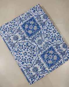 Jaipur ผ้าฝ้ายลายบล็อก100% ทำด้วยมือแบบดั้งเดิมผ้าฝ้ายระบายอากาศเป็นมิตรกับสิ่งแวดล้อม - Product Image 3