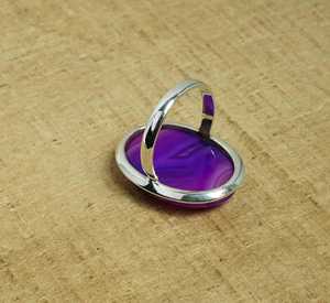 Purple Botswana Agate Ring Handmade 925 Sterling Silver US Size 8 Gemstone Jewelry For Women - Product Image 2