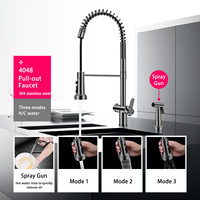 Cascade robinet extractible évier de cuisine lavabo maison blanchisserie tasse laveuse bol unique grand grand évier de cuisine en acier inoxydable 304