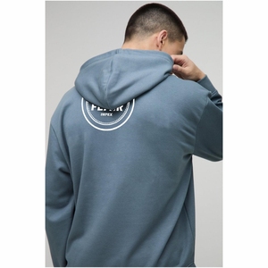 Premium 100% coton pull à capuche pour hommes surdimensionné goutte épaule conception haute qualité 3D broderie numérique grandes tailles hiver - Product Image 2
