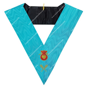 Masonic Regalia Collar de Oficial Collar hospitalario de Rito Francés Accesorio de ropa Premium - Product Image 1