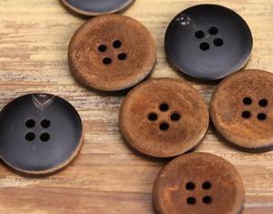Brown Buttons 10mm, 15mm, 20mm, 23mm, <b>25m</b>, 28mm Perfect for Suit, Shirts, Coat. Natural Horn. Handmade Real Genuine Horn Button - Product Image 1