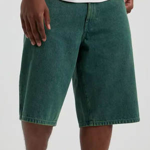 Vintage Patchwork High Street lâche décontracté été mode hommes Baggy Denim Shorts - Product Image 3