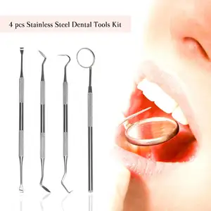 Dental Examination Kit Hygiene Teeth Cleaning Explorer Probe Mirror Tooth Inspection Tools