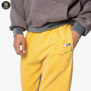 กางเกงวิ่งขาบานสำหรับผู้ชายกางเกงลำลองมีกระเป๋าหลายช่องกันยับสำหรับกีฬาฟิตเนสมีเชือกรูด - Product Image 5