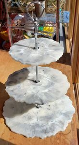 TRAYS RELATED DISPLAY HANDMADE DIY 3 Tier Round Shape Fruit Tray Epoxy <b>Mold</b> Tea Tray Table <b>Silicone</b> <b>Mold</b> for Resin Arts - Product Image 4