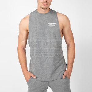 Camiseta sin mangas de gimnasio transpirable para hombre para uso diario en el gimnasio y correr Camiseta sin mangas de gimnasio para hombre con ajuste elástico para culturismo - Product Image 1