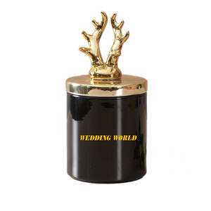 Pot à fruits secs en métal de forme ronde, serveur de noix fait à la main d'excellente qualité, vente à chaud, nouveau pot à bonbons en métal de luxe en gros - Product Image 3