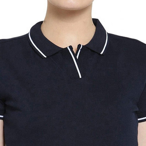 Haute qualité couleur personnalisée surdimensionné femmes polo 100% coton respirant blanc plaine vêtements décontractés pour les femmes Polo - Product Image 6