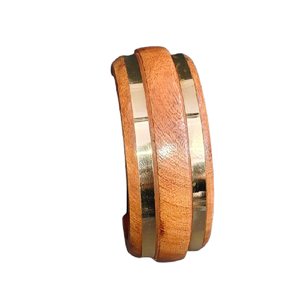Brazalete Circular de Madera Natural Sólida Hecho a Mano, con Acabado Pulido Liso – Joyería Minimalista Ecológica - Product Image 3