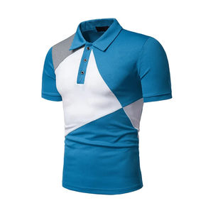 Polo pour hommes broderie personnalisée Logo promotionnel uniforme en coton mélangé à manches courtes bureau d'affaires vêtements de travail d'été vêtements - Product Image 2