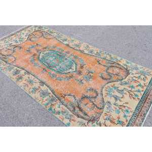 พรมวินเทจขนาด 4.3x9.1 ฟุต พรมตุรกี พรมขนสัตว์สีส้มสไตล์ตะวันตกเฉียงใต้ - Product Image 3