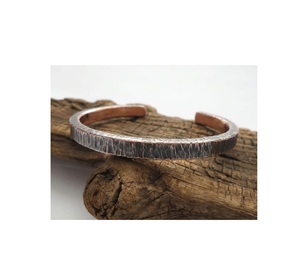 Bracelet traditionnel en cuivre gravé pour hommes femmes arthrite soulagement des douleurs articulaires thérapie magnétique cadeau de bien-être de l'Inde - Product Image 1