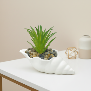 Maceta Moderna de Yeso Ecológica de Diseño Europeo Simple para Plantas Suculentas, Uso en Interiores, Decoración de Centros Comerciales y Pisos - Product Image 1