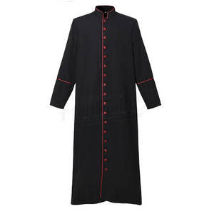 Ropa de Iglesia para Sacerdote, al por Mayor, Nueva Llegada, Personalizable, Sólida, Transpirable, Étnica, de Algodón, Manga Larga, Largo hasta el Tobillo - Product Image 5