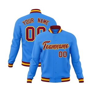 Veste universitaire en coton de haute qualité pour hommes hiver chaud col montant personnalisé brodé nom numéro OEM Service - Product Image 3