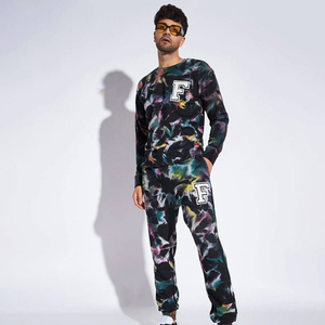 Sweat-shirts et pantalons de jogging pour hommes de haute qualité personnalisés, survêtement tie-dye surdimensionné, ensembles de survêtement pour hommes - Product Image 3