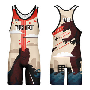 Levantamiento de pesas Custom Wrestling Singlets Sublimación Equipo Compresión Impresión Deep Color Men Wrestling Singlet para mujeres - Product Image 1