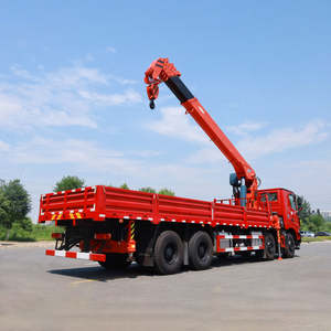 Camions de fret lourds CLW 8x4 Beiben neufs avec grue télescopique montée, capacité de 25 tonnes - Product Image 4