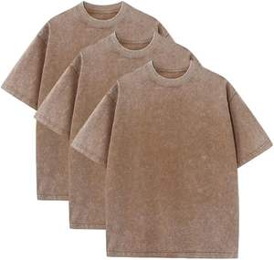 Camisetas de Verano para Hombre, Corte Regular, Algodón Grueso, Estilo Vintage, Manga Corta, Casual, Ecológicas, Transpirables y de Secado Rápido - Product Image 2