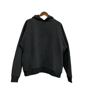 Custom Manufacturer Embroidery Distressed Hoodie <b>Rhinestone</b> Zip up <b>Jacket</b> Acid Wash Vintage Washed Men Fleece Streetwear Hoodies - Product Image 4