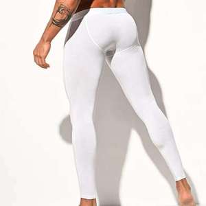 กางเกงรัดกล้ามเนื้อสำหรับผู้ชายแบบขายส่ง ผลิตตามสั่ง สำหรับ BJJ MMA Grappling ผ้าฝ้ายผสมไม้ไผ่ ระบายอากาศ แห้งเร็ว เอวยางยืด พิมพ์ลาย น้ำหนักเบา - Product Image 5