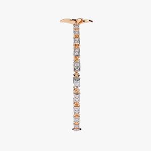 Nuevo diseño de oro rosa Moissanite Diamond Flower Bracelet para mujer Moissanite Diamond Silver / 10K / 14K Rose Gold Fine Jewelry - Product Image 2
