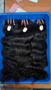 PELO RECTO INDIO CRUDO 100% NATURAL SIN PROCESAR CON CUTICULAS ALINEADAS VIRGEN REMY RAW TRAMA BUNDLES 100% PELOS DE LA MEJOR CALIDAD - Product Image 6