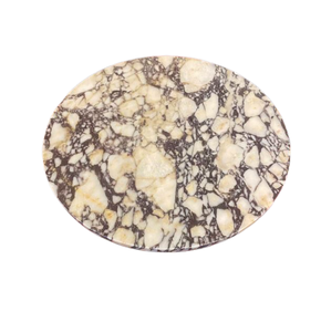 Mesa de Centro de Mármol Calacatta Viola Hecha a Mano, Pequeña, Alta y Ancha, de Lujo para Sala de Estar - Product Image 5