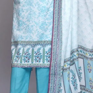 Couleur personnalisée Salwar Kameez Pelouse Robe Chemise Pantalon & Dupatta Pakistan Inde Été Pelouse Costume - Product Image 6