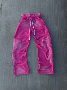 Pantalones de chándal de cintura doble de alta calidad personalizados OEM con forro polar de algodón grueso 100% colores personalizados y pantalones de chándal con logotipos para hombres - Product Image 2