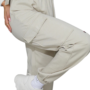 Overoles Deportivos para Mujer, Corte Regular, para Correr, Entrenamiento, Jogging, Personalizados, al por Mayor, Ropa Deportiva de Invierno, 100% Algodón, Frente Plano - Product Image 3