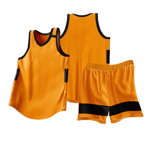 Conjunto de uniforme de baloncesto personalizado tejido transpirable para hombre Camiseta de baloncesto pantalones cortos equipo de ropa deportiva sublimación Kit de baloncesto impreso - Product Image 1