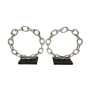 Escultura de forma redonda de tendencia moderna, Color negro para decoración de habitación de Hotel de lujo, adornos, proveedor de decoración moderna para el hogar - Product Image 1