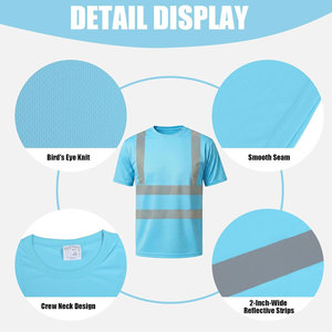 เสื้อเชิ้ตทำงานแขนสั้นผ้าฝ้าย ชุดทำงานที่ใส่สบาย เสื้อเชิ้ตทำงานแขนสั้นที่ทนทาน ชุดทำงานอเนกประสงค์ - Product Image 3
