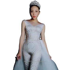 Traje para Bar, club nocturno, tropa de baile, serie de vestidos de diamante para el Día de San Valentín, espectáculo de negocios, pasarela - Product Image 1