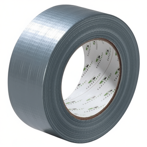 SuperDuct ST201 Silver-<b>Grey</b> Fabric <b>Tape</b> 50 m Length 48 mm Width SUPERTAPE Roll for Office Use - Product Image 2