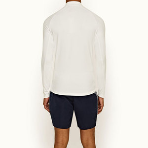 T-shirt de compression pour homme à motif uni de qualité supérieure - Manches longues, logo personnalisé, séchage rapide, respirant, écologique, vêtements de sport pour la salle de gym - Product Image 4