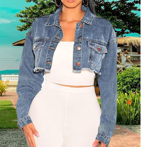 2025 New Arrivals High Quality Long Sleeve <b>Button</b> Women Vintage Denim Jacket Winter Women Demin Jackets for Women - Product Image 4