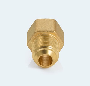 Adaptateur droit en laiton SAE à embout flangé, mâle 1/2 pouce vers femelle 1/2 pouce - Product Image 3